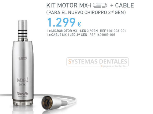KIT MOTOR CIRUGIA MX-I LED + CABLE (CRIROPRO) / BIEN AIR
